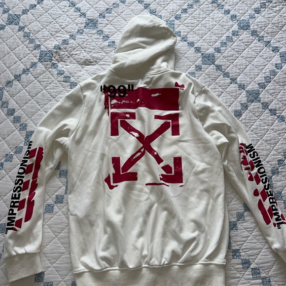 2019 Off White Diag Stencil Hoodie - Picture 1 of 4